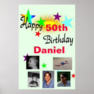 Birthday custom photo poster