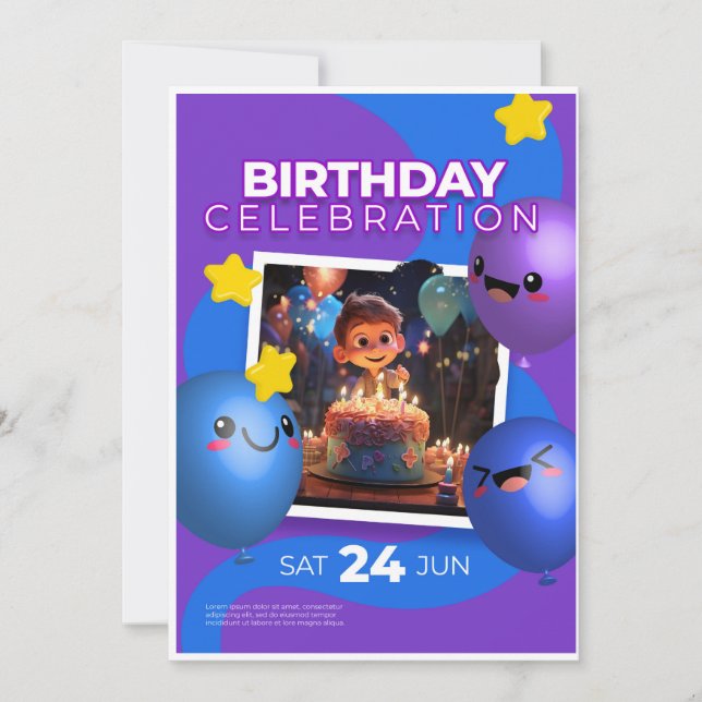 Birthday Invitation  (Devant)