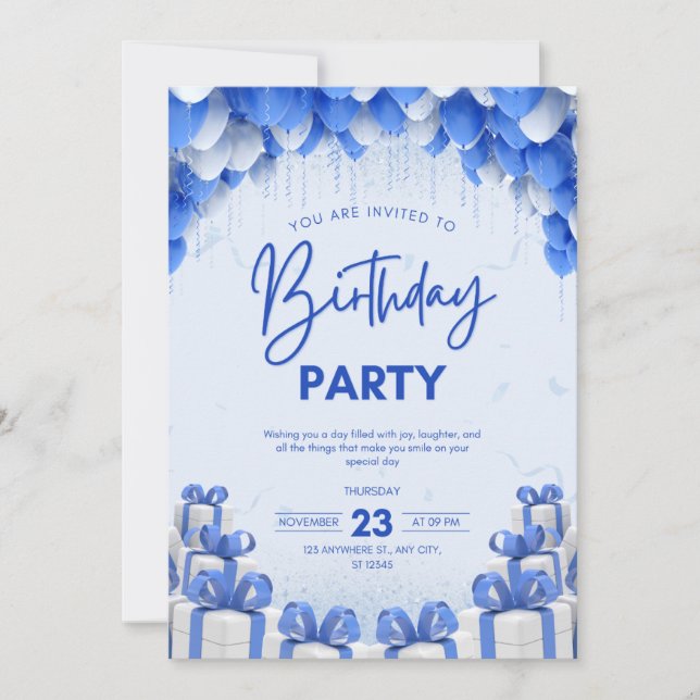 birthday invitation (Devant)