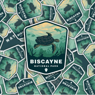 Biscayne National Park Floride   Sticker Die-Cut