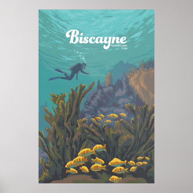 Biscayne National Park Travel Poster (Devant)