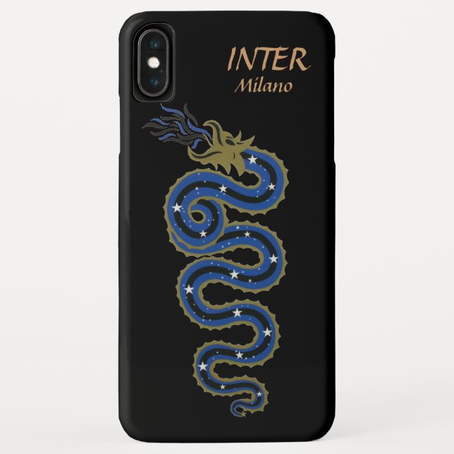 Biscione Nerazzurro, coque iphone (noir) (Dos)