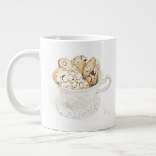 BISCOTTI Grande Tasse Blanche + Initiale