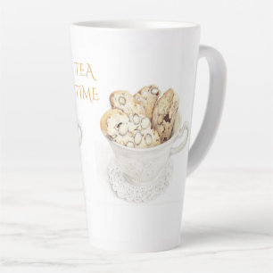 BISCOTTI "TEA TIME" Tall Latte Mug