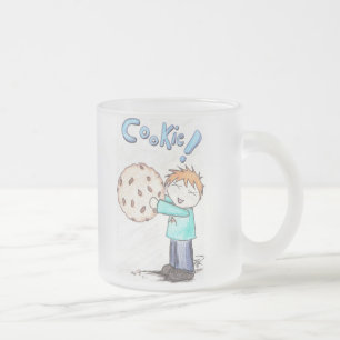 "BISCUIT !" Tasse en verre givré