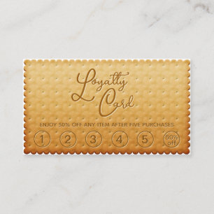 Biscuiterie fine délicieuse Carte de fidélité au b