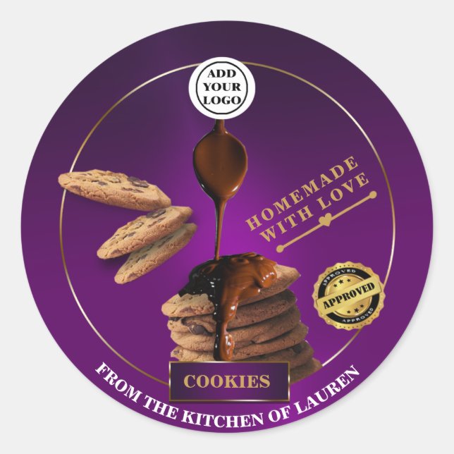 biscuits faits maison sur mesure étiquette (Devant)