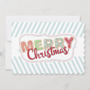 Biscuits givrés de Noël de la cuisine de la carte