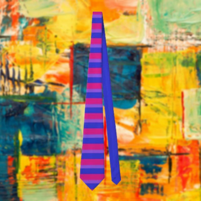 Bisexual Pride Grandes Cravate : Unité dans chaque (Créateur téléchargé)