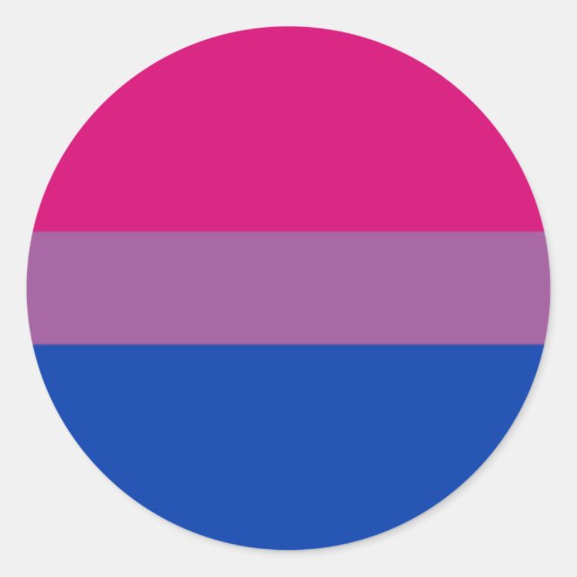 Bisexuel Sticker Cercle Pride (Devant)
