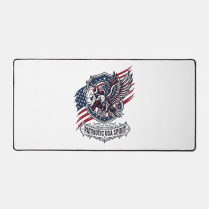 Bison Aigle Patriotique Crête Animal Hybride Patri