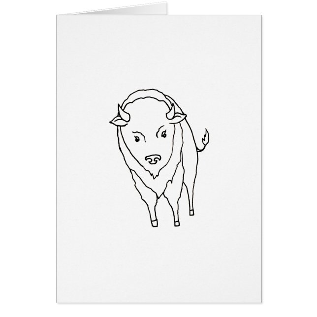 Bison de flottement Taureau - art de Buffalo (Devant)