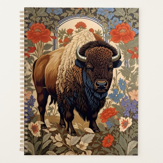 Bison élégant William Morris inspiré (Devant)
