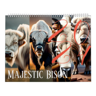 Bison Majestic - Calendrier 2024 : Un voyage à tra