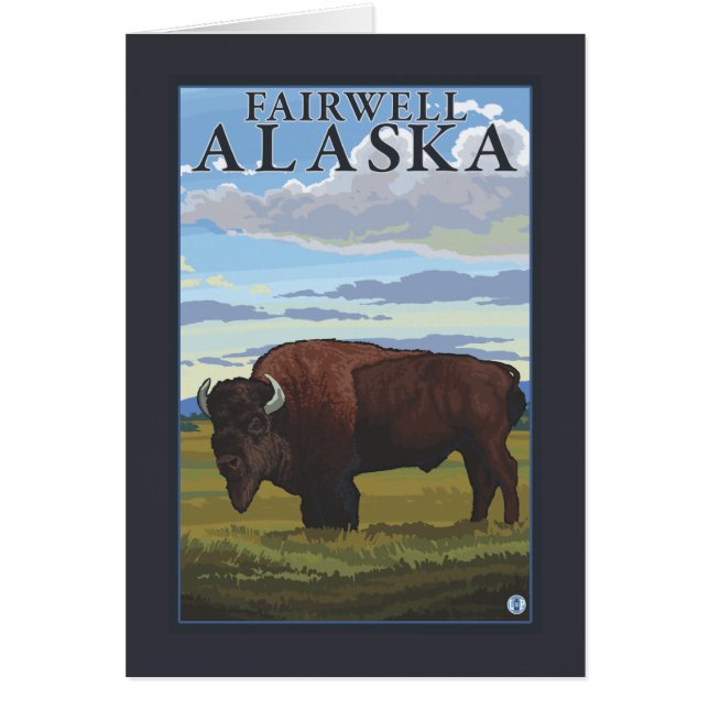 Bison Scene - Fairwell, Alaska (Devant)