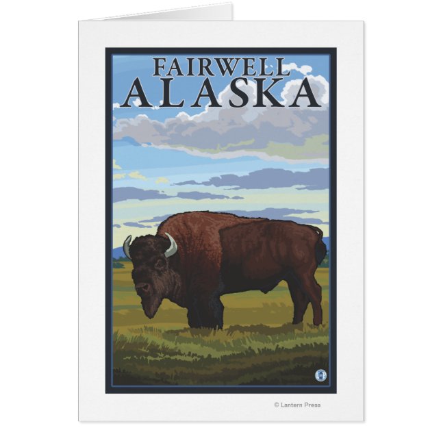 Bison Scene - Fairwell, Alaska (Devant)