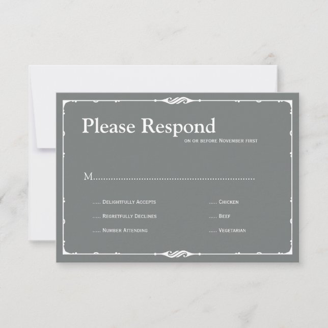 Bistro Wedding rsvp (Devant)