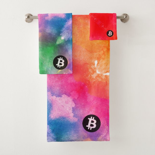 Bitcoin Aquarelle (Style 1 - Genèse) (En situation)