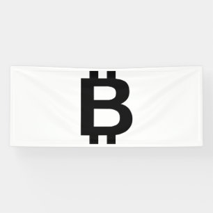 Bitcoin B Bold 2.5x6 Bannière en vinyle