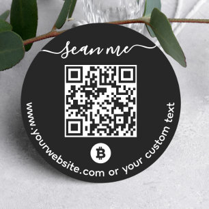 Bitcoin (BTC) Portefeuille QR Code Sticker