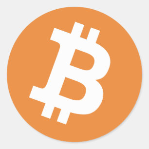 Bitcoin logo autocollants