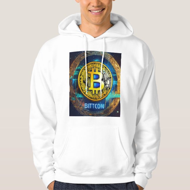 Bitcoin Logo Trending Mens T-shirt Sweat - shirt à (Devant)