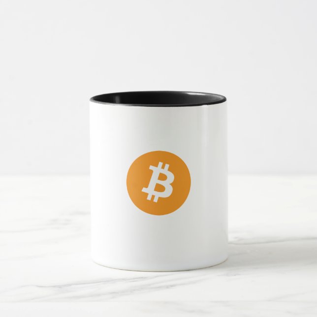 Bitcoin Logo Uniquement Image Mug (Centre)