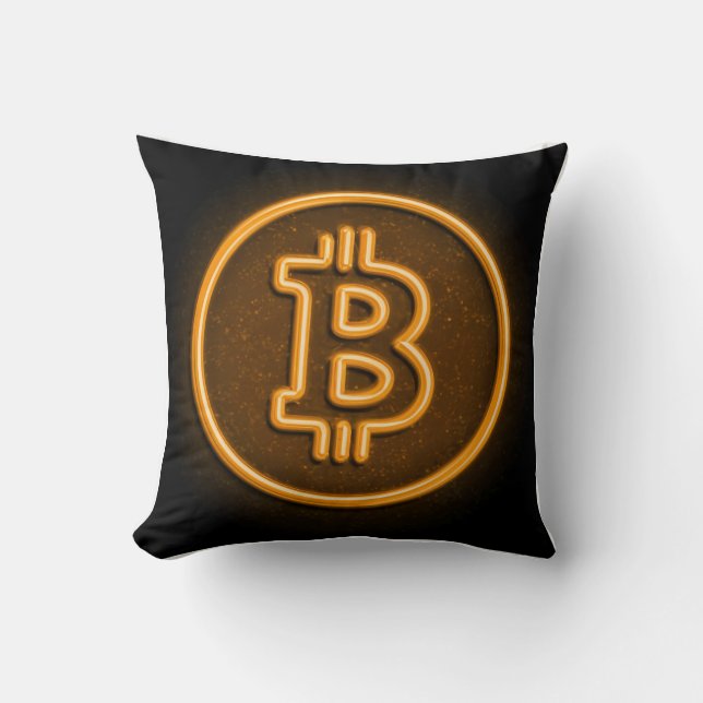 bitcoin moderne led comme cadeau coussin pour btc  (Recto)