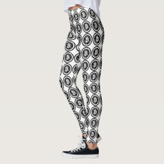 Bitcoin Pertes de Black Coin Logo Leggings