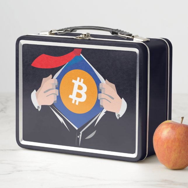 Bitcoin Superhero image Lunchbox (En situation)
