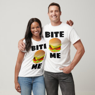 BITE ME, CHEESEBURGER, T-shirts amusants