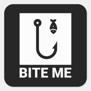 Bite Me Pêche Capteur Sticker