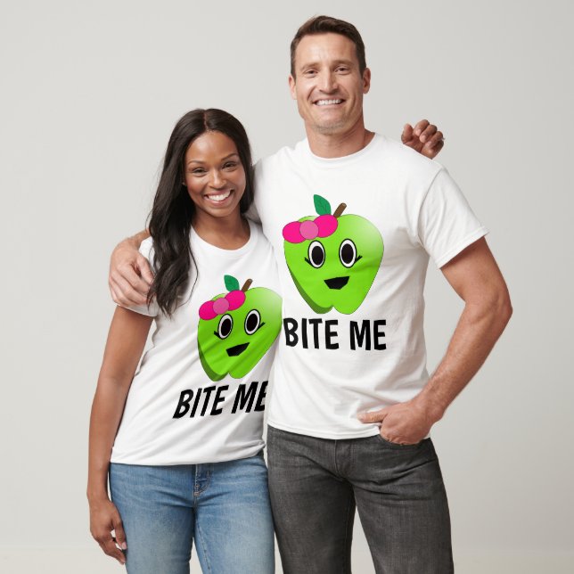 BITE ME, T-shirts pour hommes amusants (Unisexe)