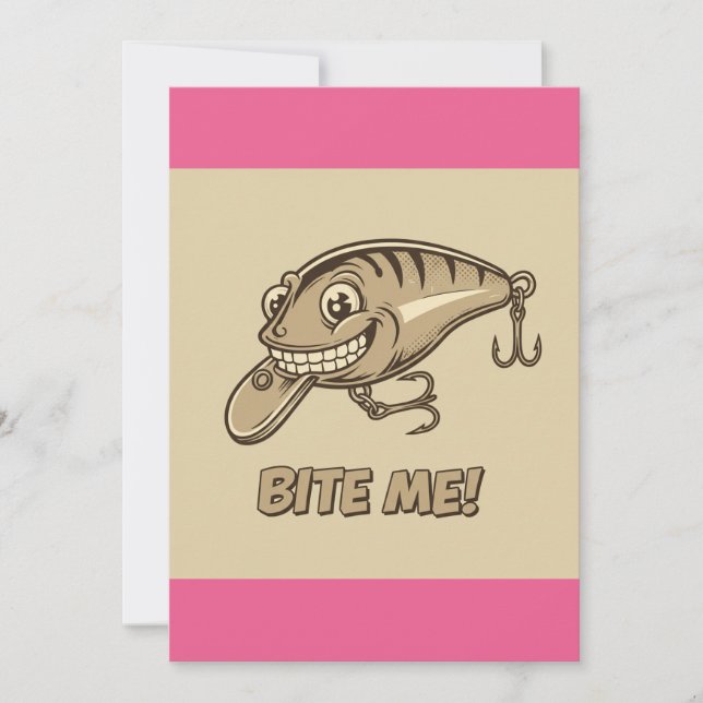 Bite-Moi ! Invitation de leurre de pêche (Devant)