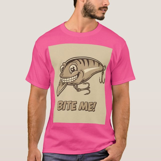 Bite-Moi ! T-shirt de leurre de pêche (Devant)