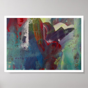 Bits de coeur 5x7 Impression d'art original