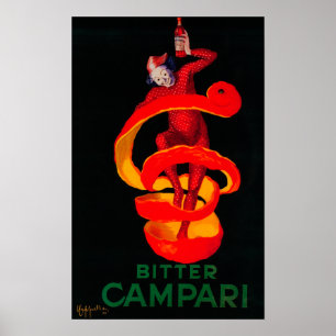 Bitter Campari Poster Vintage Europe