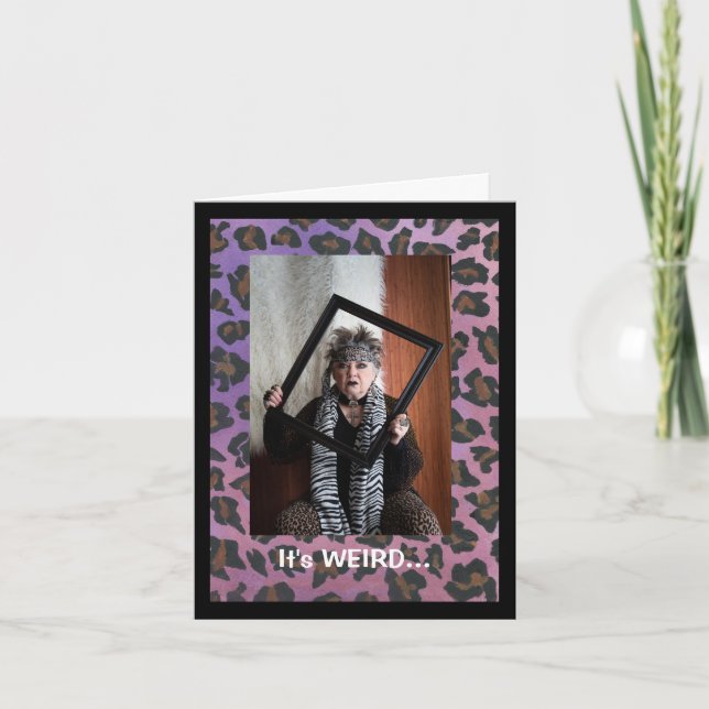 Bizarre à l'âge que les personnes âgées carte (Devant)