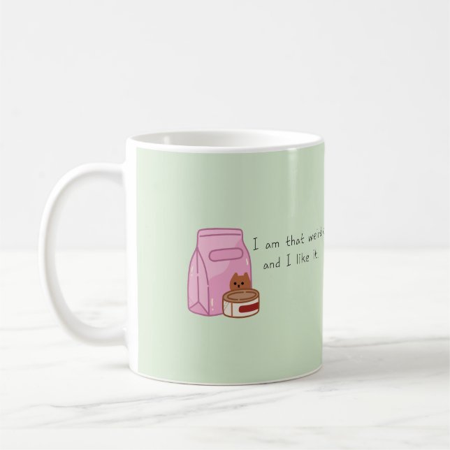 Bizarre dame de chat et fière | Ce chat Life Mug (Gauche)