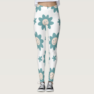 Bizarre personnalisées leggings styles floraux.