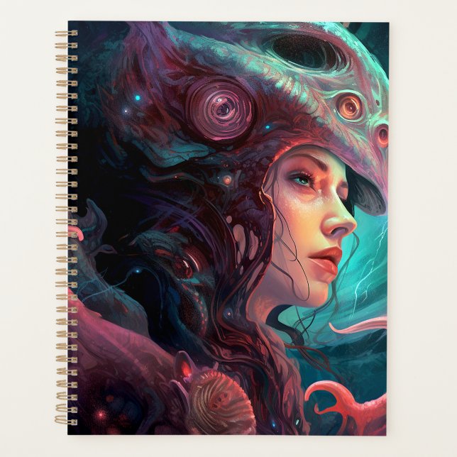 Bizarre surréaliste Alien Art femme (Devant)