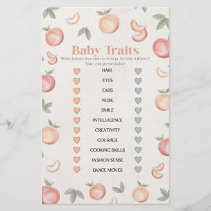 bizutage de pêche douce traits bébé jeu de baby sh