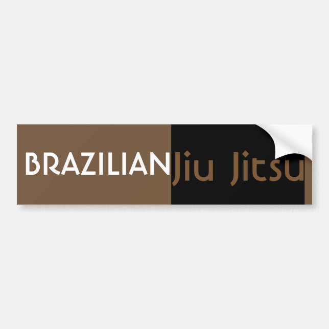 BJJ Brown Belt Bumper Sticker (Devant)