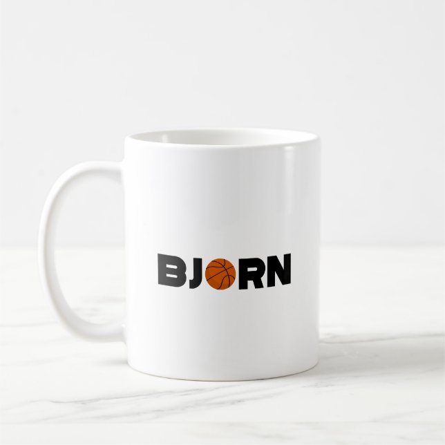 Bjorn Basketball café Mug (Gauche)