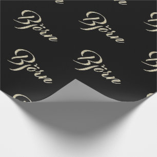 Björn Prénom Nom du papier cadeau