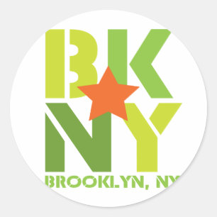 BK Brooklyn Sticker vert