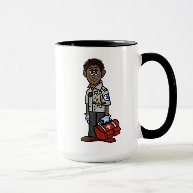 Black African EMS Nom de paramètre Mug (Droite)