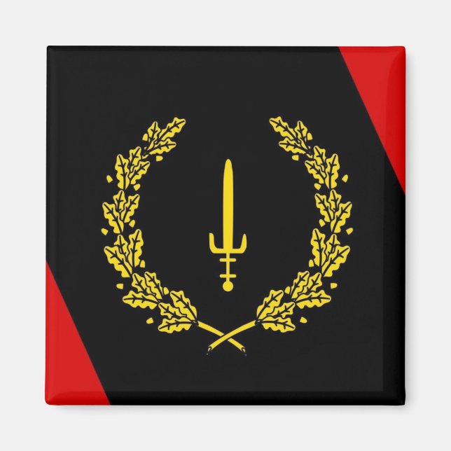 Black American Heritage Flag Magnet (Devant)