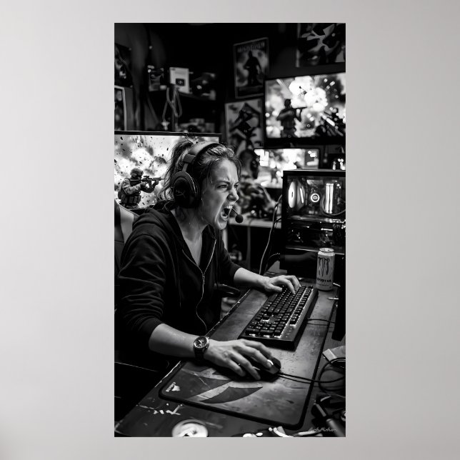 Black and White Battle Station Instruction Poster (Devant)