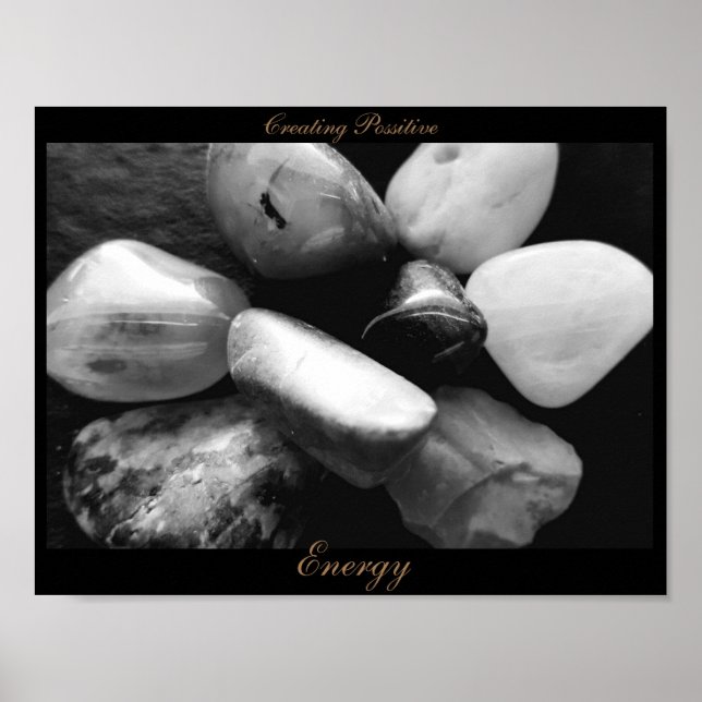 Black and White/ Creating Positive Energy Poster (Devant)